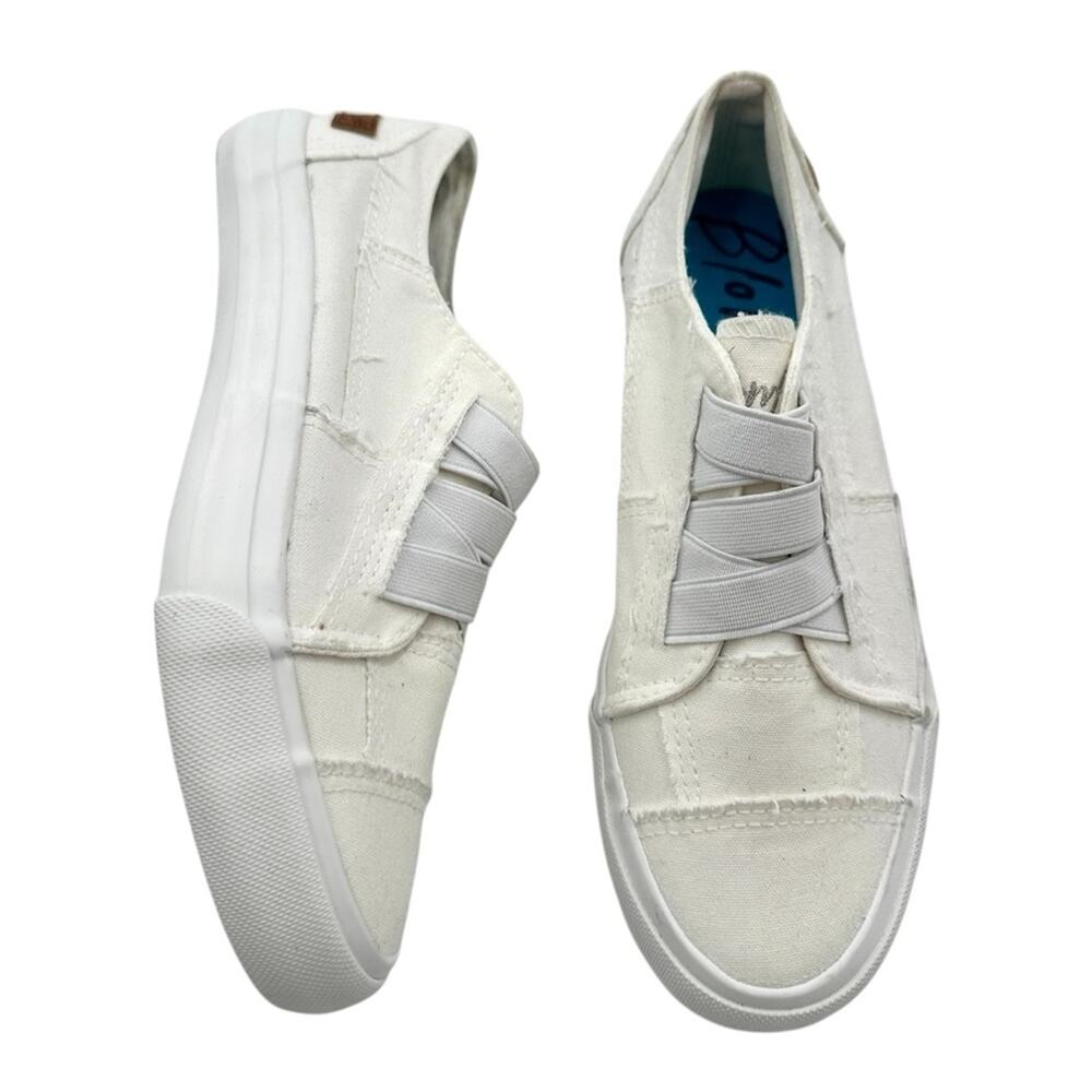 Blowfish White Marley Canvas Slip On Sneakers Women's Size 6